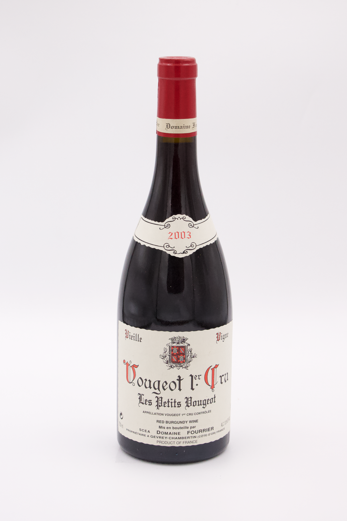 Domaine Fourrier Vougeot Premier Cru Les Petits Vougeots Vieilles Vignes - 2003