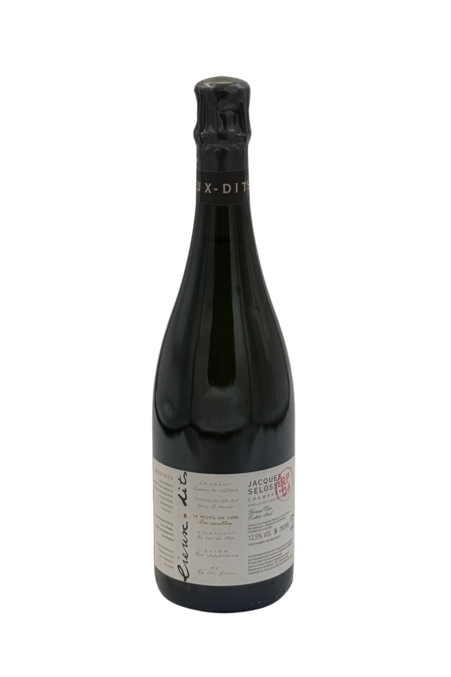 Jacques Selosse Lieux-dits 'Les Carelles' Le Mesnil Sur Oger Grand Cru Extra Brut - Reserve Personnelle - 2004